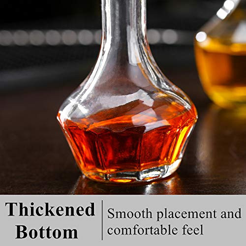 Petite Bouteille En Verre Pour Sirop, Absinthe, Liqueur - 90 Ml, Design Cube - Pour Bar, Cocktails, Déco - 4