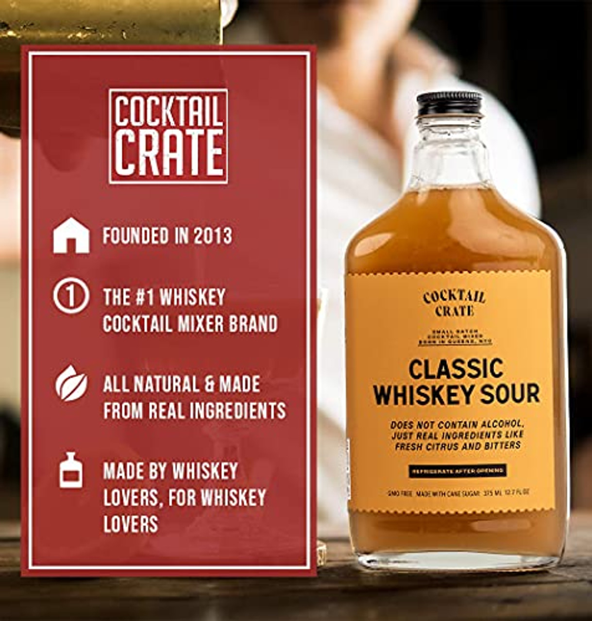 Cocktail Crate Craft Mixer, Maple Whiskey Sour
