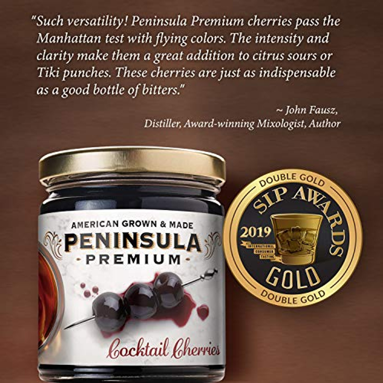 Peninsula Premium Cocktail Cherries | Award Winning | Deep