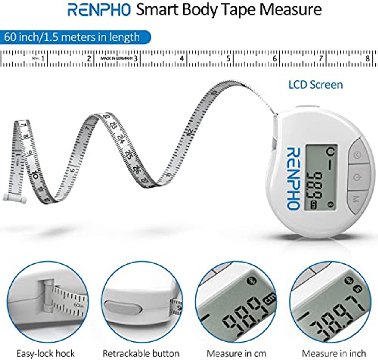 Measure Single Body Part with Fitindex Smart Body Measure Tape 