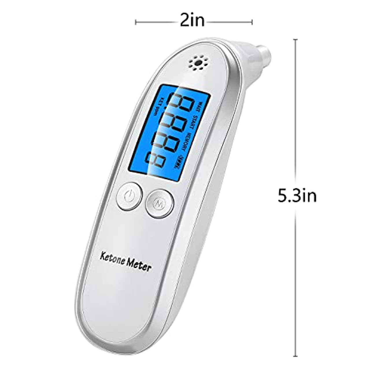 Ketosis Breath Analyzer Breath Meter Tester W 10 Replaceable Mouth Pieces  NEW