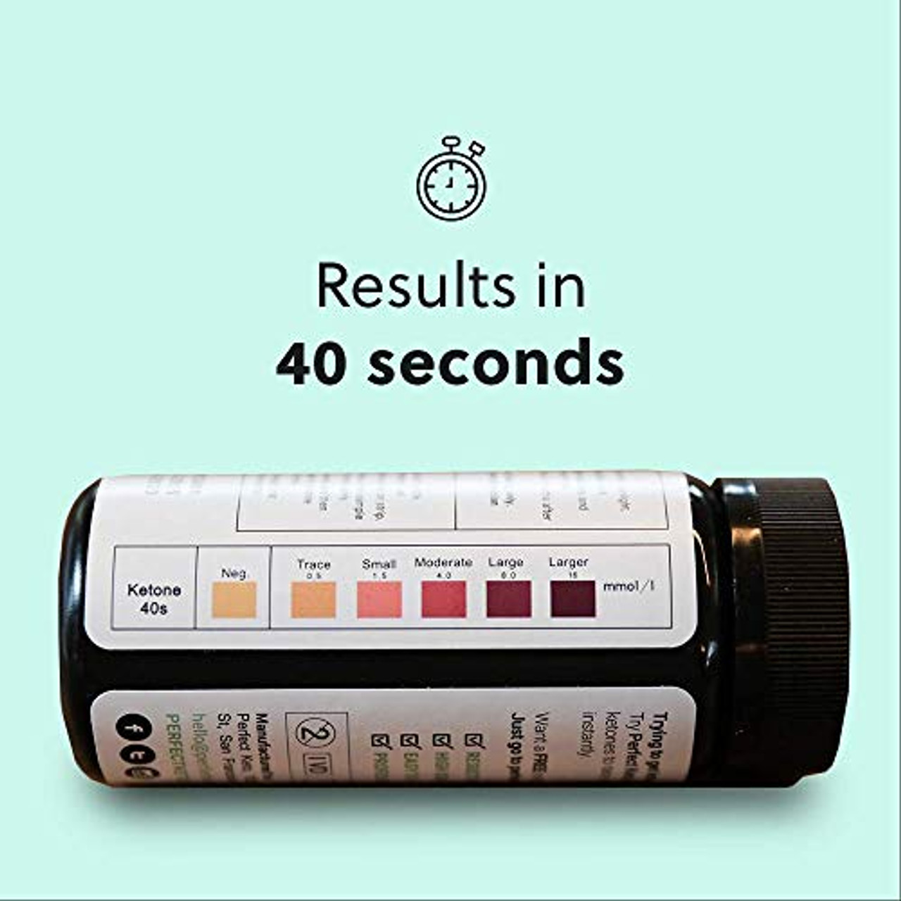 Perfect Keto Test Strips - Best for Testing Ketones in Urine on Low Carb  Ketogenic Diet, Ketosis