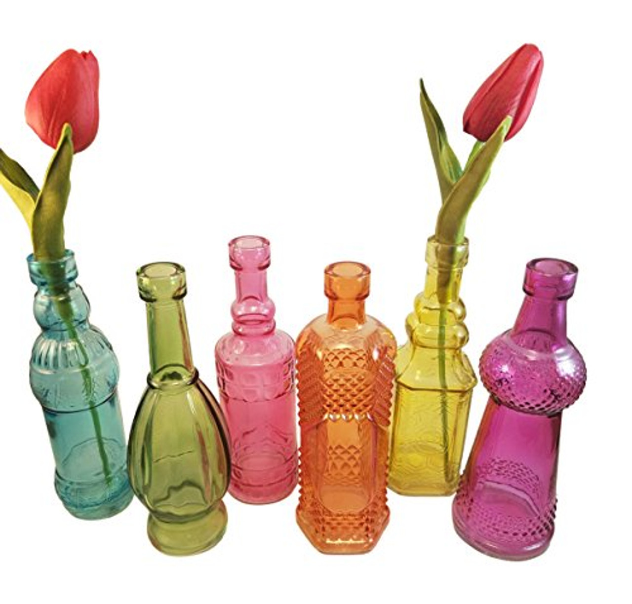 Colorful Bottles, Set of 6