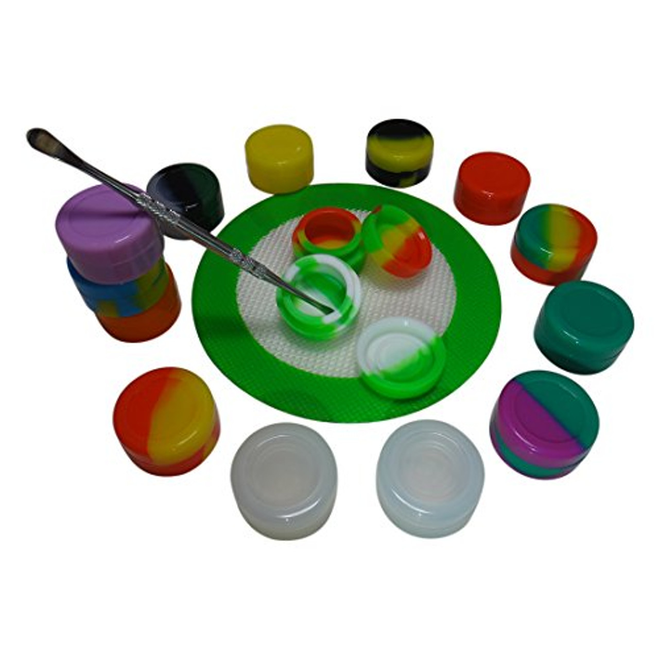 Custom Wax Containers - 7 ml Silicone Pucks - Assorted