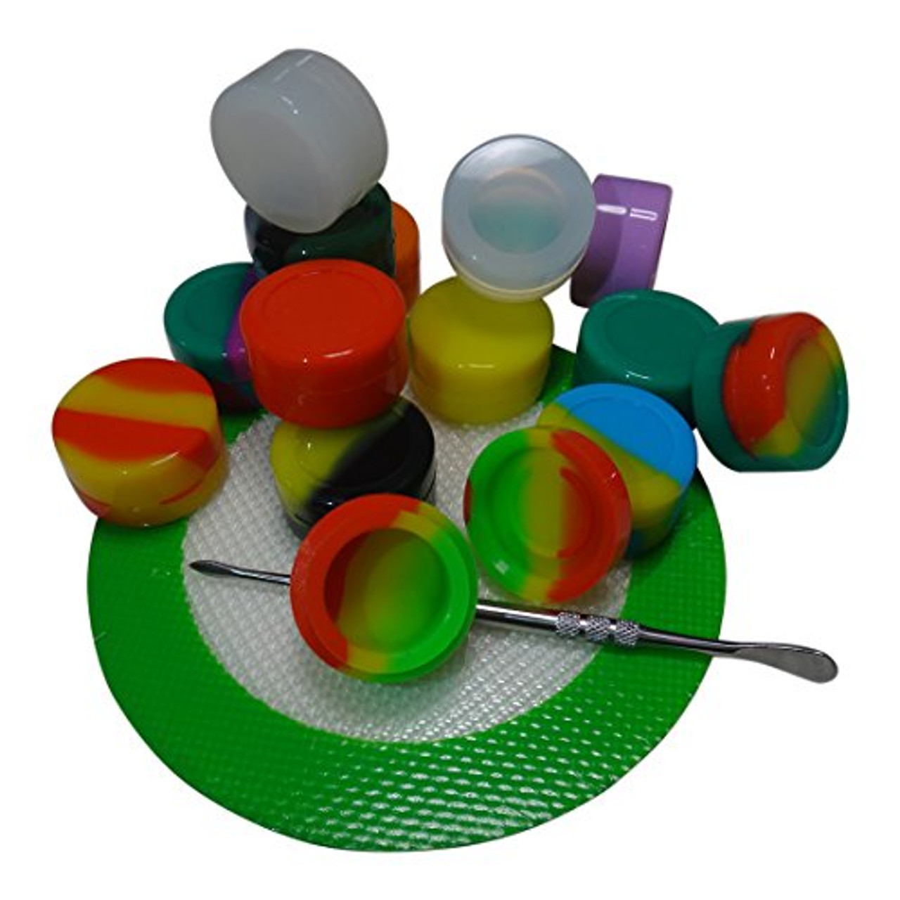 Custom Wax Containers - 7 ml Silicone Pucks - Assorted