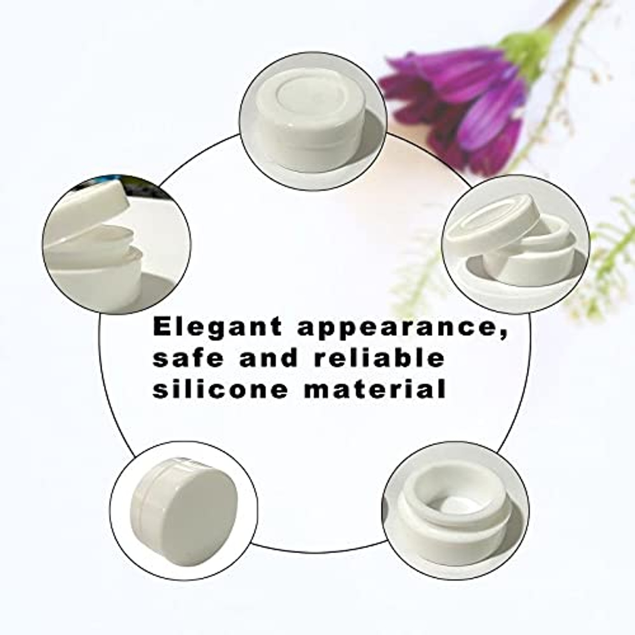 10PCS Silicone Container 2ML 3ML 5ML Jar Storage Box Mix Colors Nonstick  Concentrate Containers Jars Oil Wax Case - AliExpress