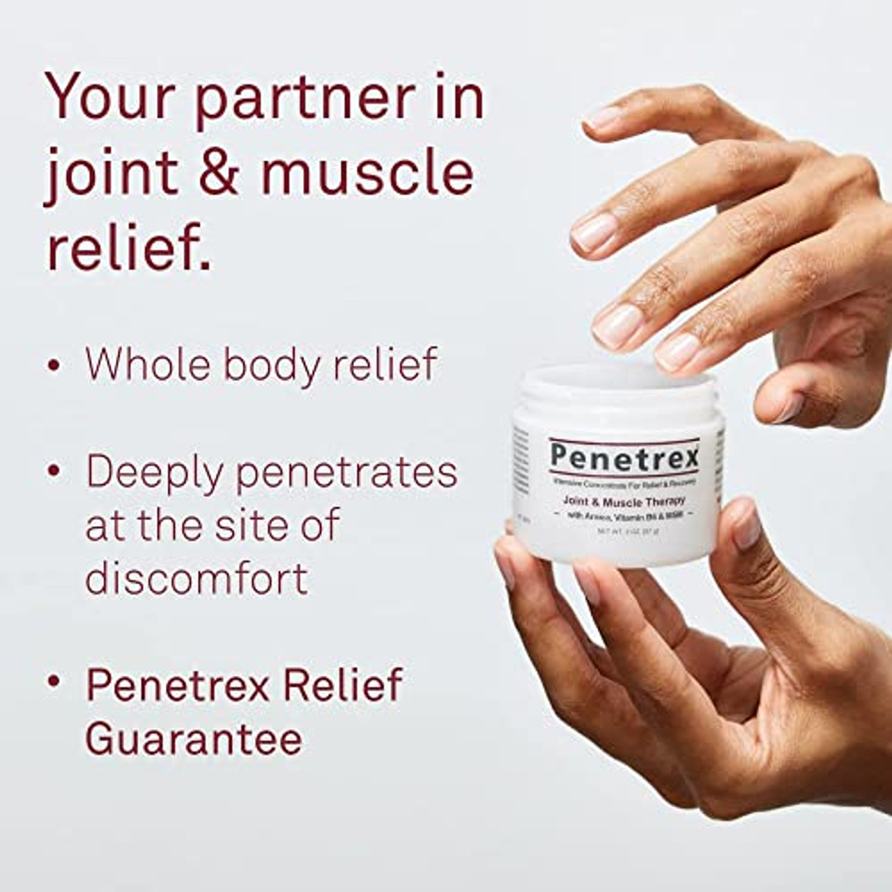 NEW Penetrex Soothing Joint & Muscle Pain Relief Cream with Hemp & Men