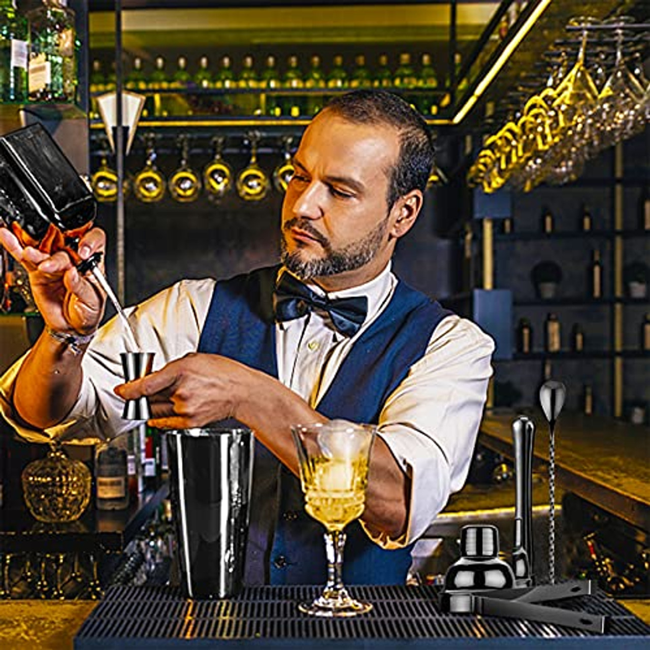 Cocktail Mixing Kit (Mixing Glass, bar spoon & jigger) – BAR TRAVELLING MAN