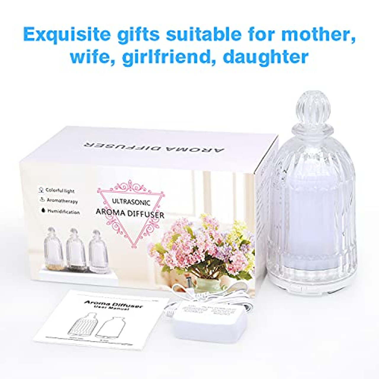 Decorative Clear 80ml Diffuser Bottle - Box of 6