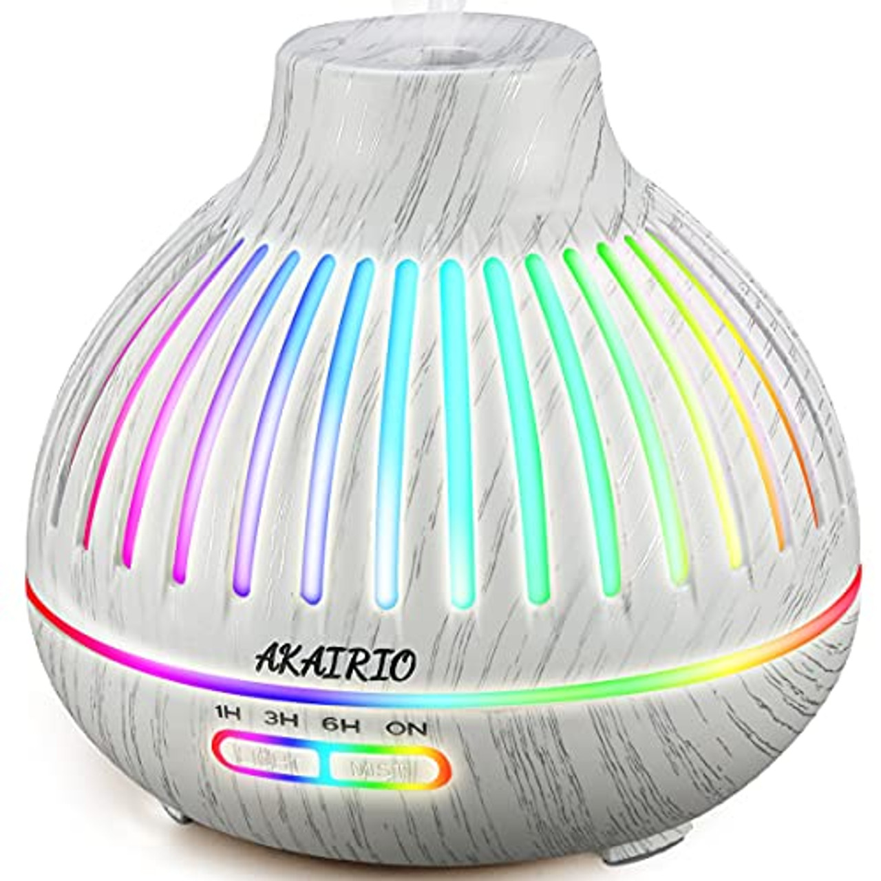  400ML Essential Oil Diffusers for Home Office with Soft  Light,Aromatherapy Diffusers for Essential Oils Large Room Waterless Auto  Off,Aroma Cool Mist Humidifiers Diffuser Bedroom Kids 4 Timer Settings :  Health 