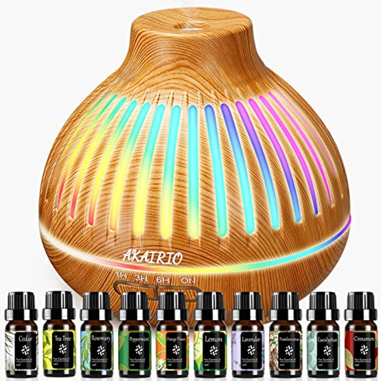 Diffusers for Essential Oils Large Room 550ml Aroma Diffuser for Home,  Ultra Quiet Aromatherapy Essential Oil Diffuser, Ultrasonic Cool Mist
