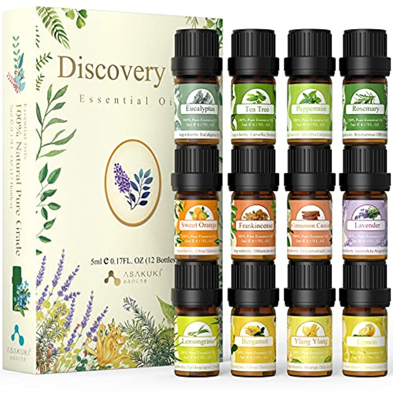 Lavender,Rosemary,Frankincense,Sweet Orange Essential Oil Sets