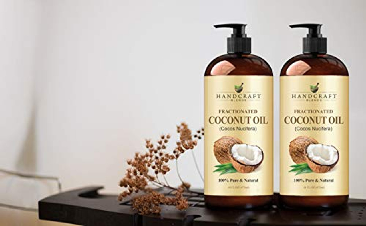Fractionated Coconut Oil for Skin and Hair - Liquid Coconut Oil for Hair  Care and Body Oil for Dry Skin - Pure Coconut Oil Carrier Oil for Essential