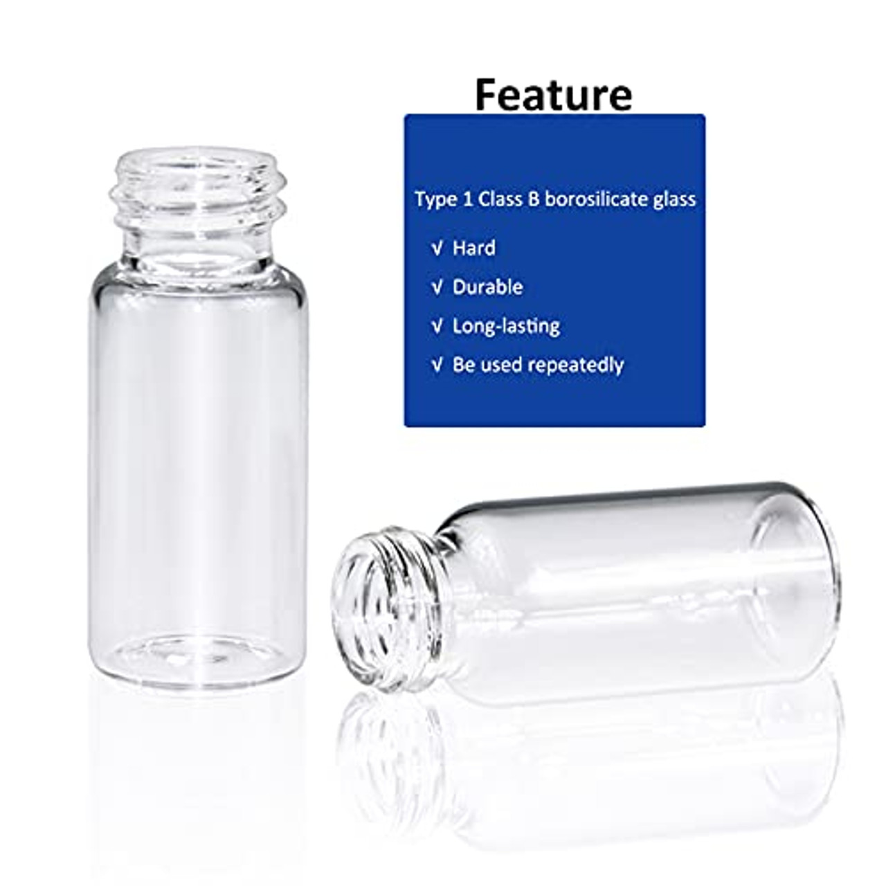 Create a glass bottle/jar/container with a threaded neck (screw