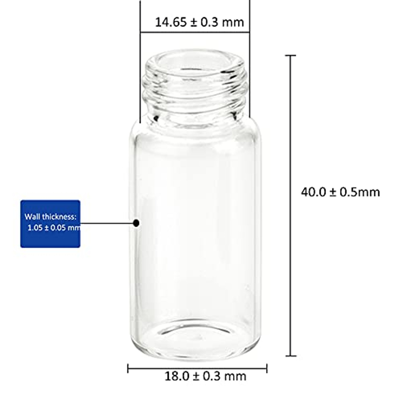 Clear Liquid Sampling Sample Vials Glass Bottles Vials Screwcap