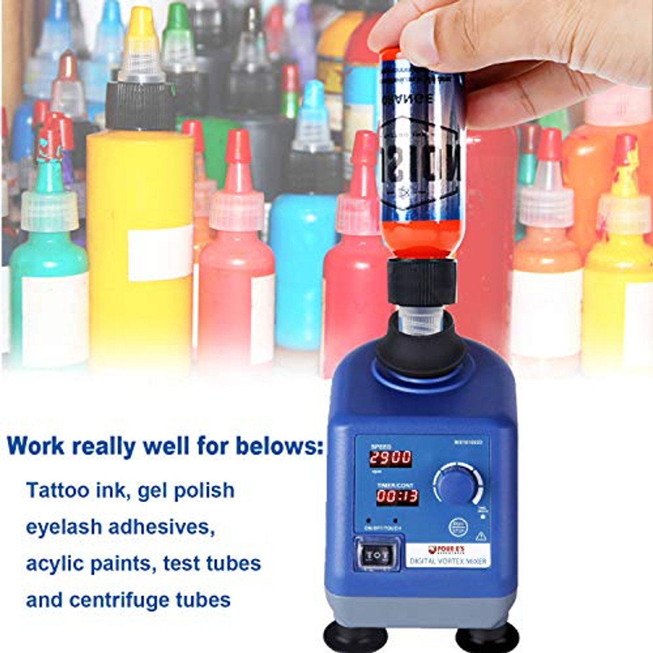 Laboratory Blood Multi Tube Shaker Bottle Mini Variable Speed