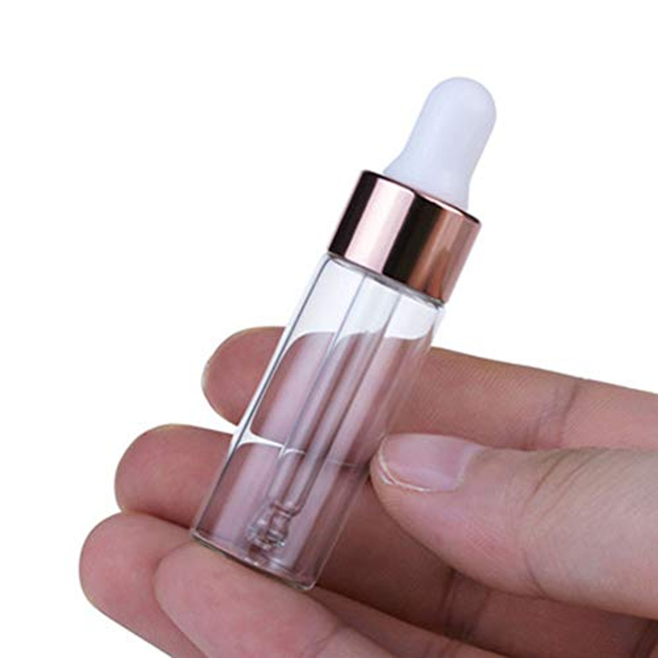 2pcs Glass Dropper Bottles, Essential Oil Dropper Bottle Clear