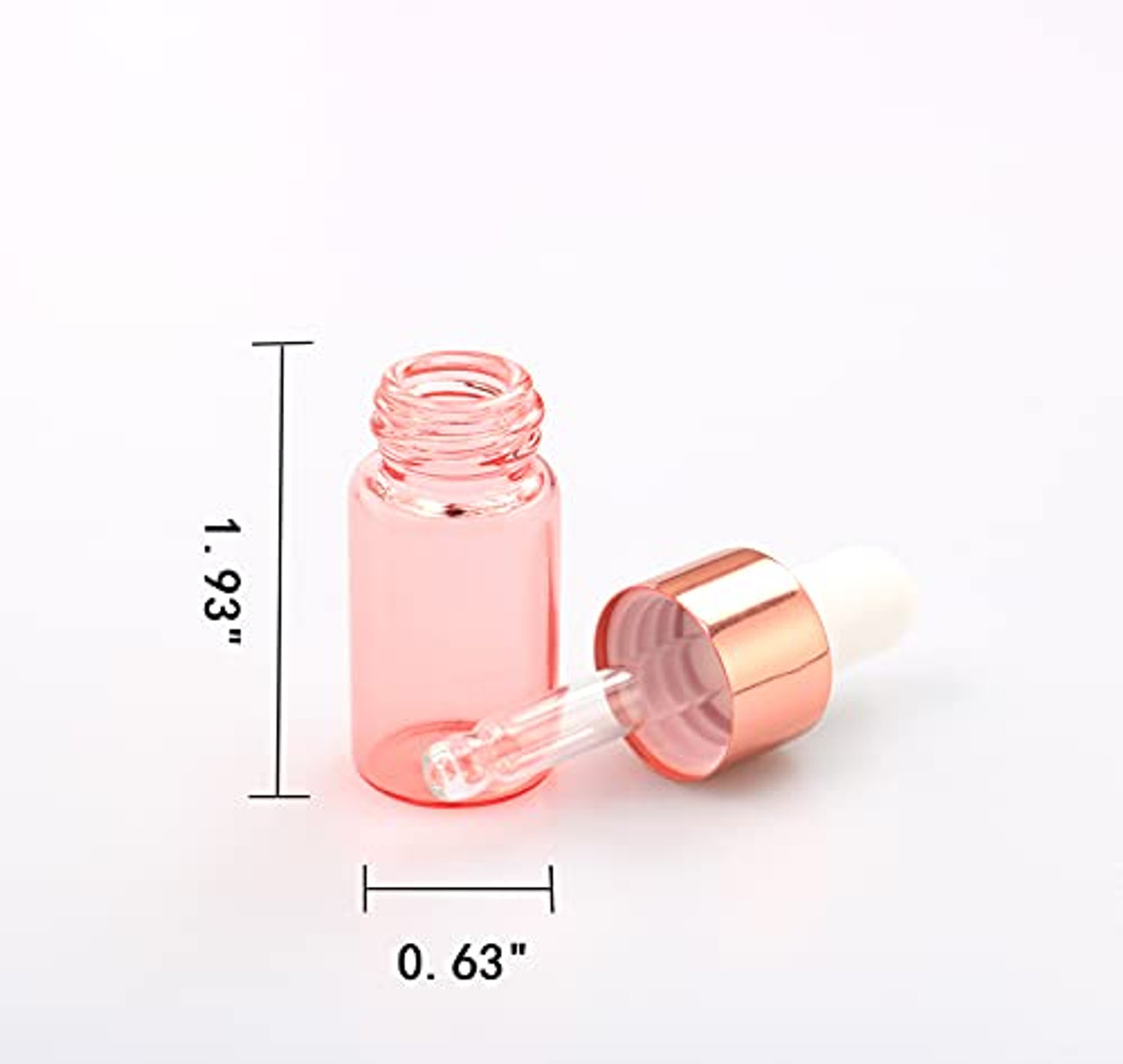Plastic Bottles White with Pink Cap Beauty Liquid Containers - 8.5