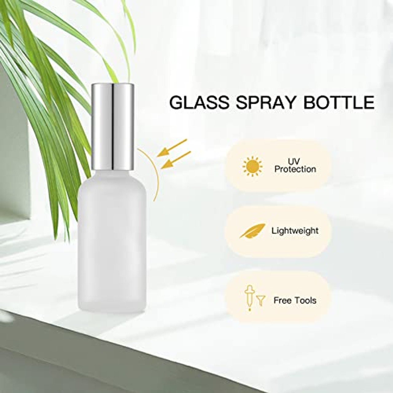 Spray Bottles Uv Electroplated Glass Tubes Travel Perfume - Temu