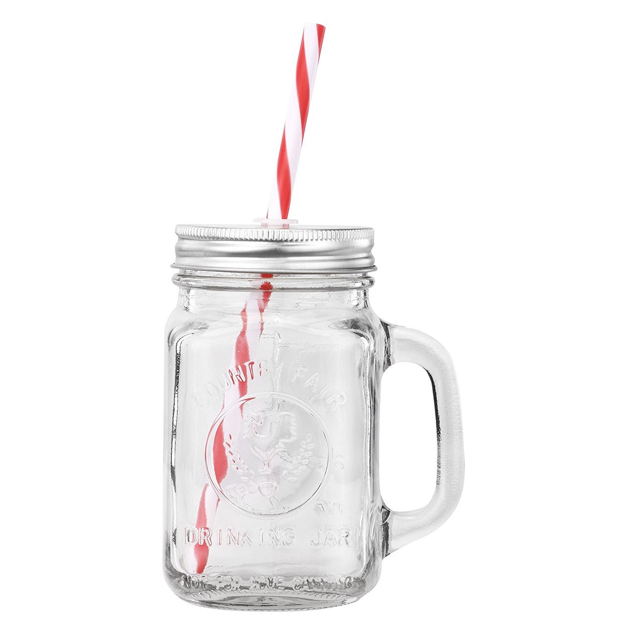 24) - Mason Jar 120ml Mugs - Set of 24 Glasses With Handles And