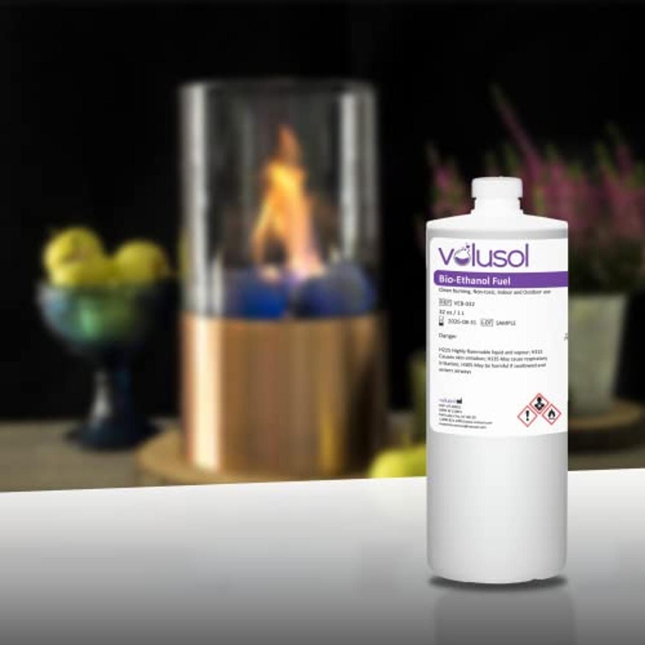 Fireplace Fuel, Ventless, Bio-Ethanol, Clean Burning/Eco-Friendly (1000mL  /32 oz.) (Pack of 3)