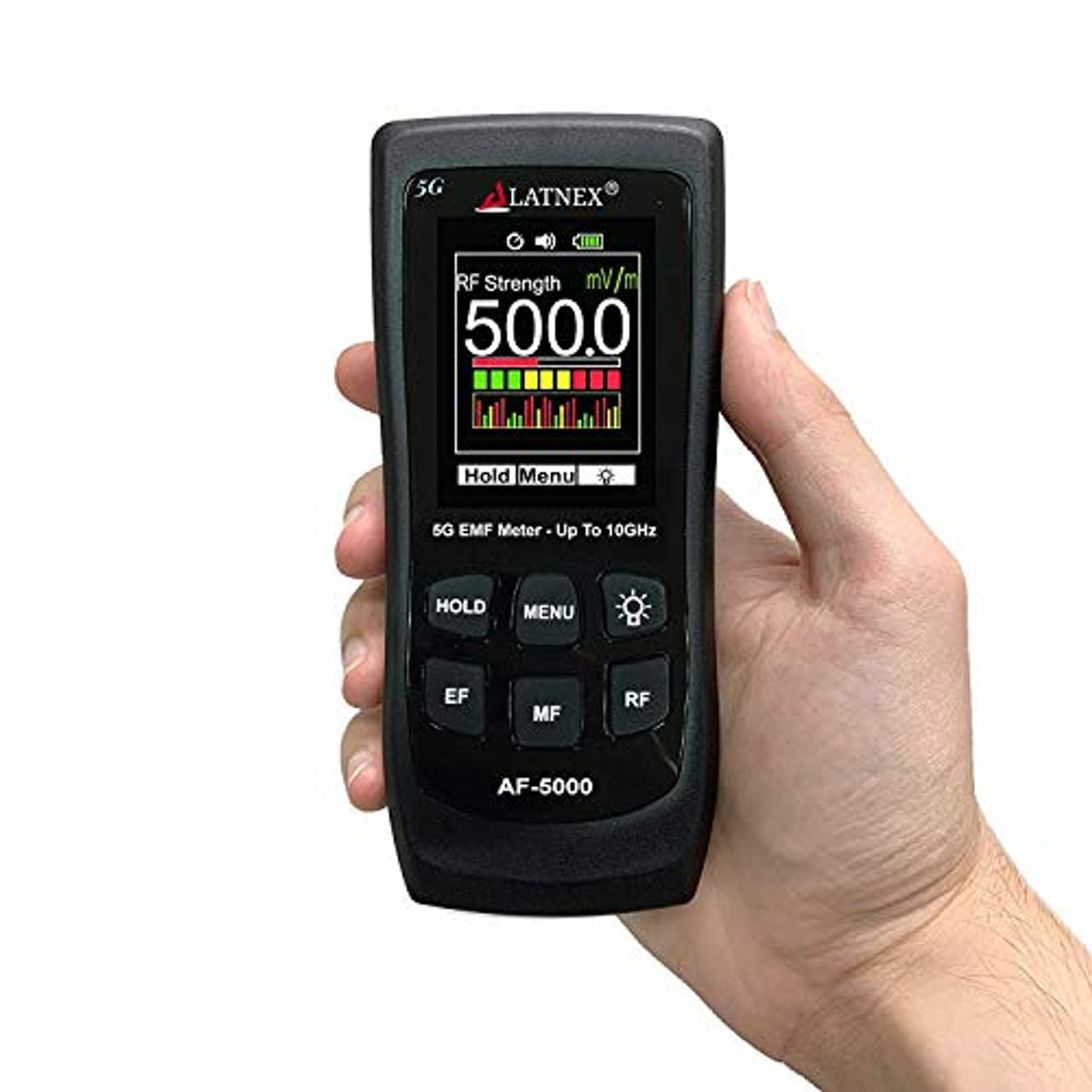 LATNEX AF-5000 5G EMF Meter RF Detector Tester and Reader with Calibration  Certificate Tests and