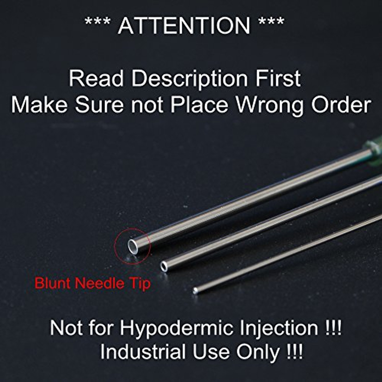 Injection Syringe 5ml Blunt Tip Syringes Luer Lock 16Ga 18Ga 20Ga Blunt  Needle with Caps for Epoxy Resin Oil Glue Ink Injector Craft Paint  Industrial adhesives sealants lubricants Lab Science