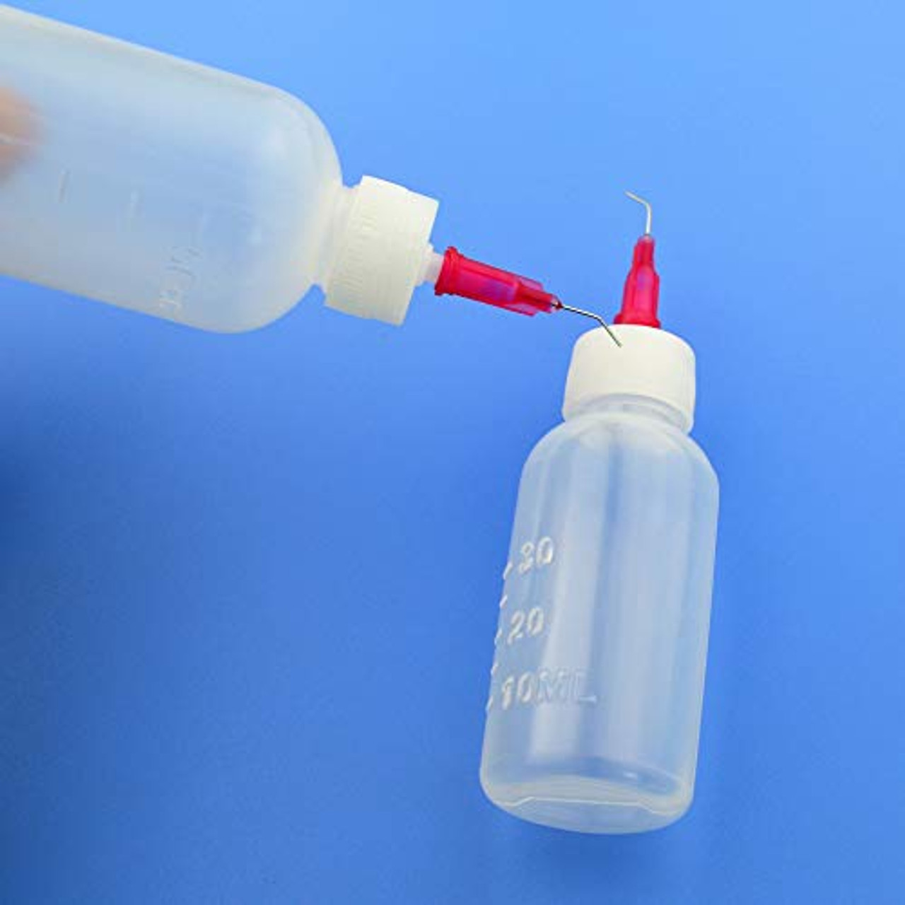 Applicator Bottle Squeeze Dispensers - Round Bottle - 16ga x 1 Needle