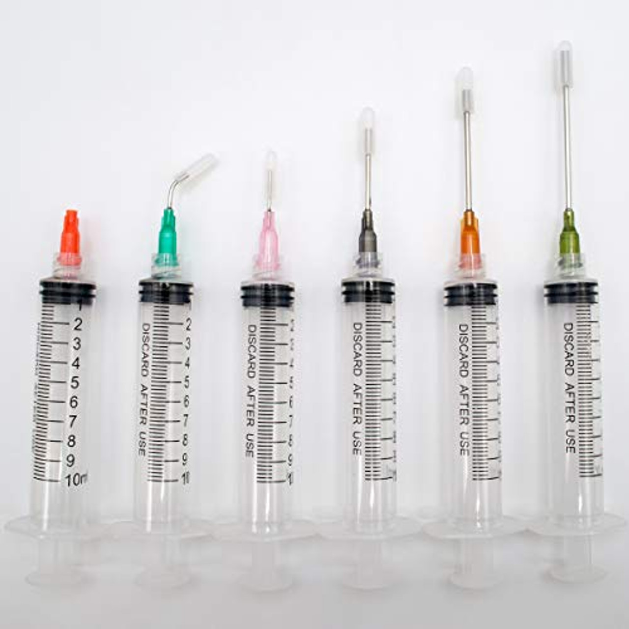 4 x 1ml-10ml Luer Lock Syringes + 4 x 14G 18G 20G 25G BLUNT TIP Needles  Hobby