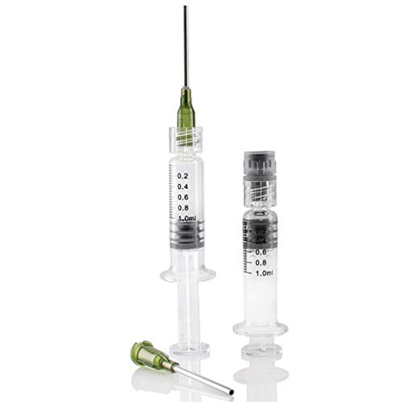 Kopperko 1 Pack (Single) Borosilicate Glass Syringe - 1ml Syringe, Heat  Resistant Luer Lock Syringe - Glue Syringe