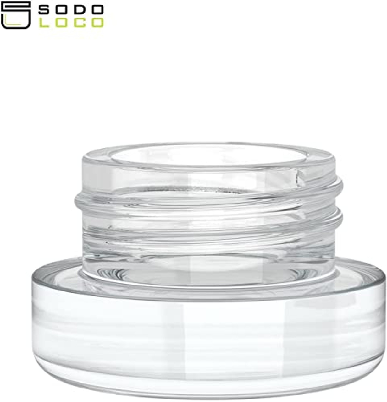 200 Pack) 5ml Thick Glass Containers with Black Lids - Jars for