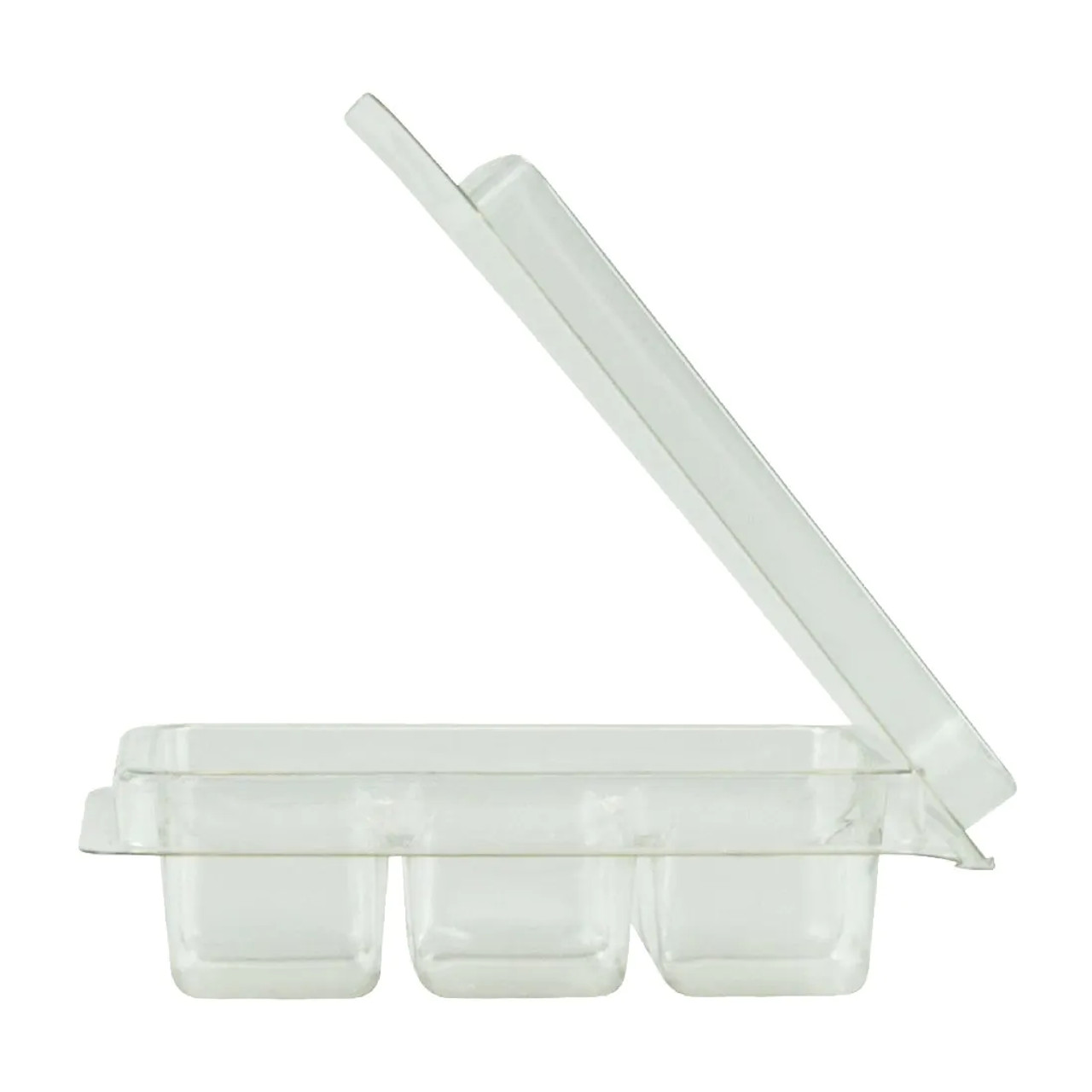 Wholesale Plastic Clear Clamshell Wax Melt Mold Containers for