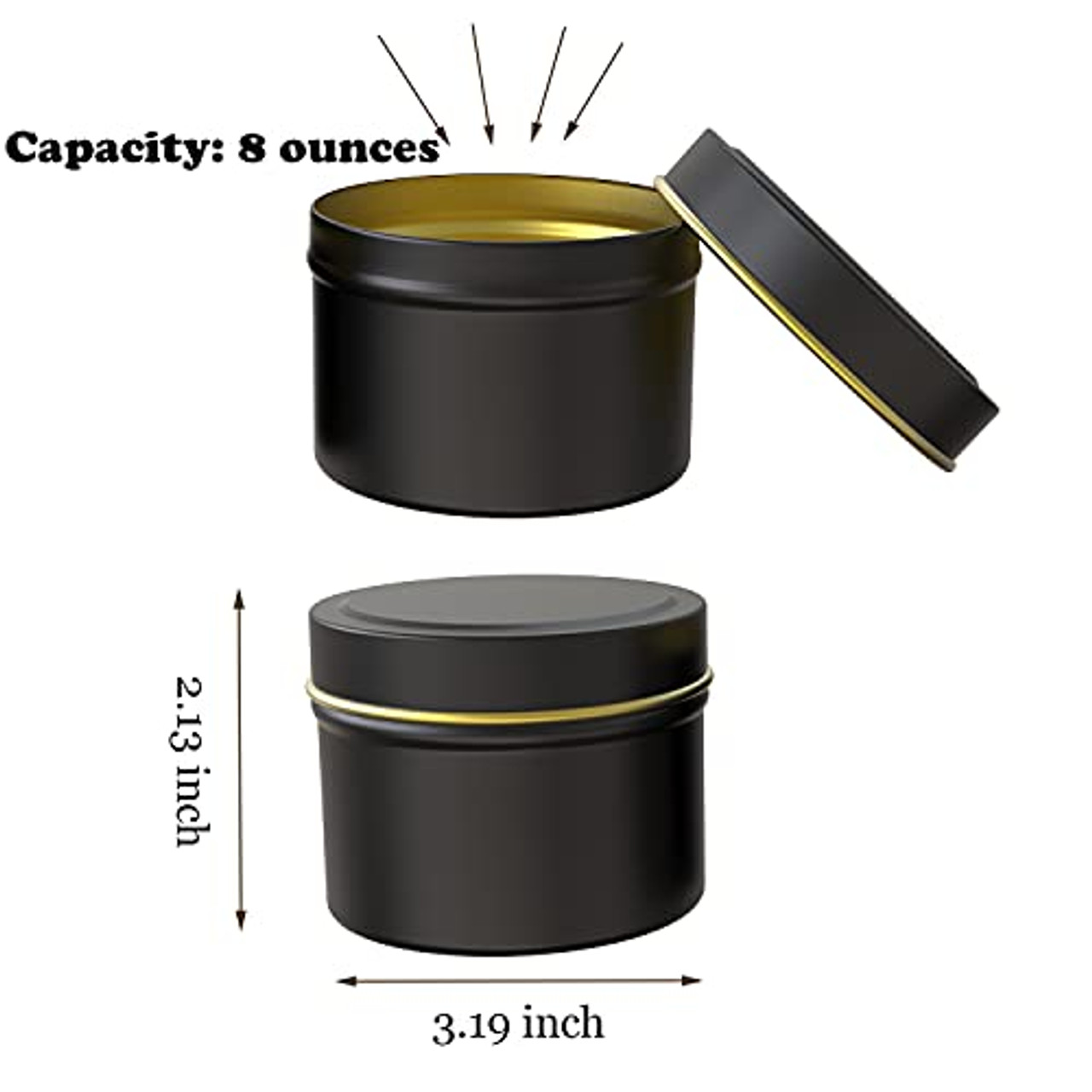 8-ounce Gold Tins