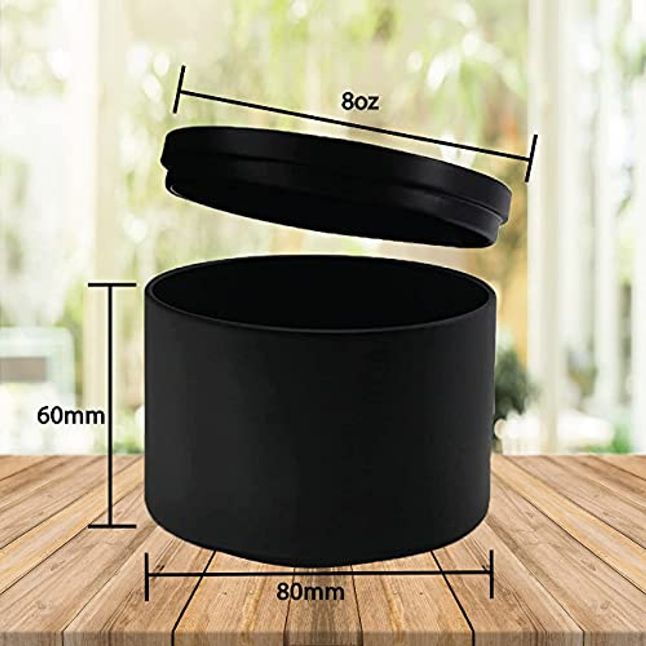 Metal Black Candle Jar - Temu