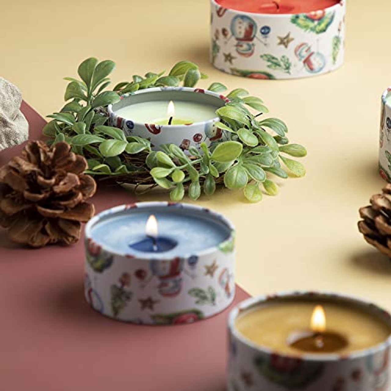 Retro Candle Tins Candle Jars Candle Containers With Lids - Temu