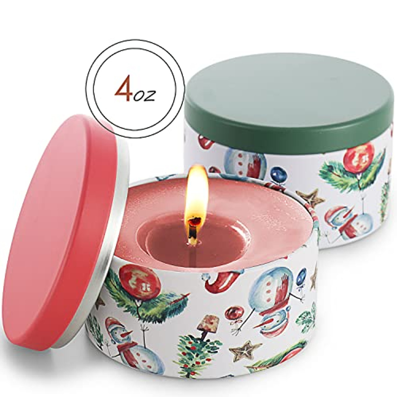 4 PCS Candle Tins 4.4 oz Empty Candle Jars with Lids Scented Candle  Containers with Gift Box DIY Making Candles Kit Holder - AliExpress