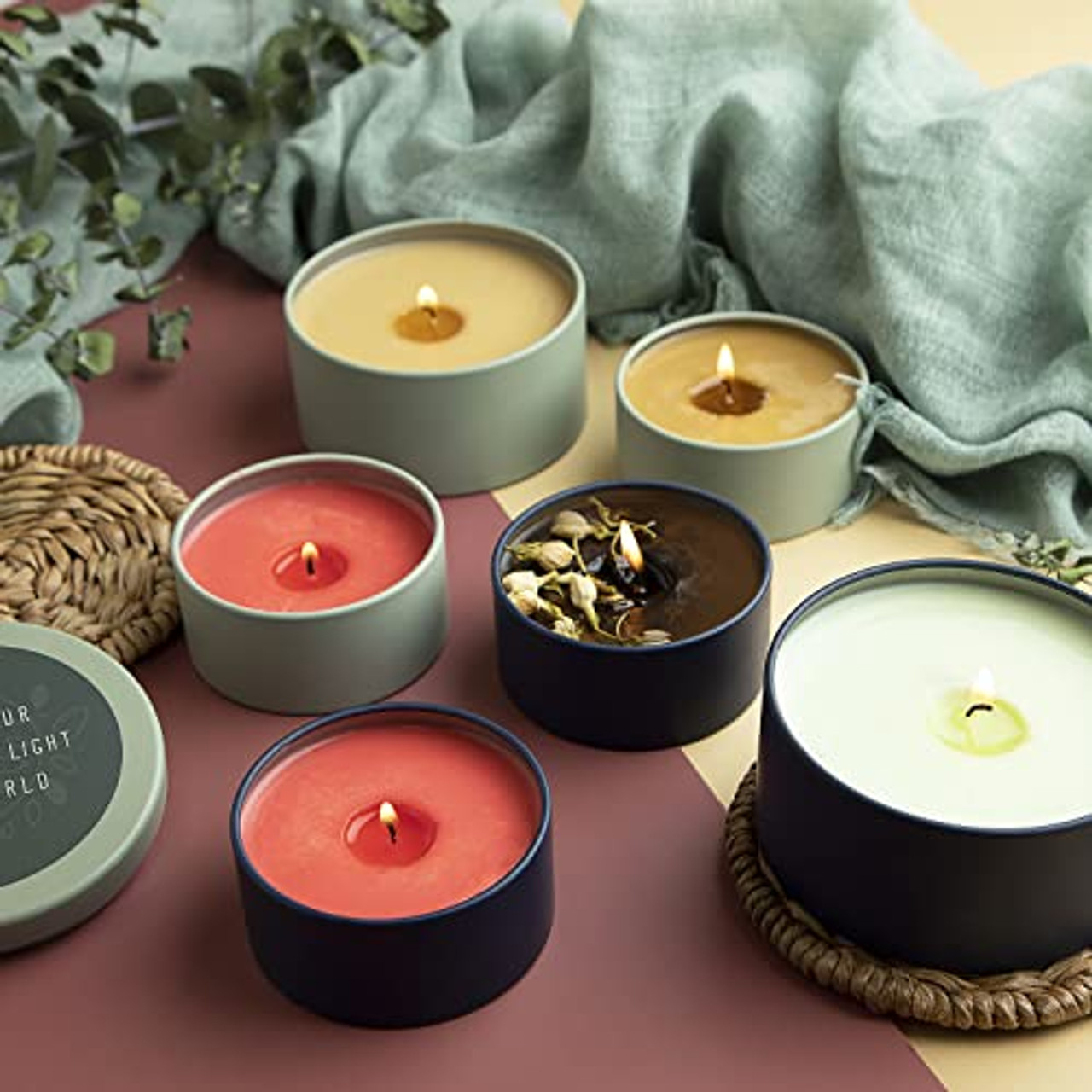 Diy Candle Tins - Perfect For Candle Making, Tea Storage, And Gifts - Empty  Candle Jars For Arts & Crafts And More - Temu