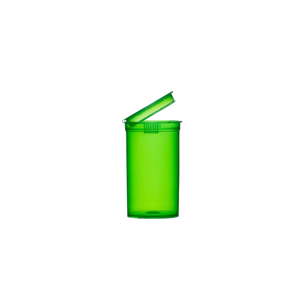 19 Dram, 225 pcs, Transparent Green Pop Top Containers Pop Top Vial.