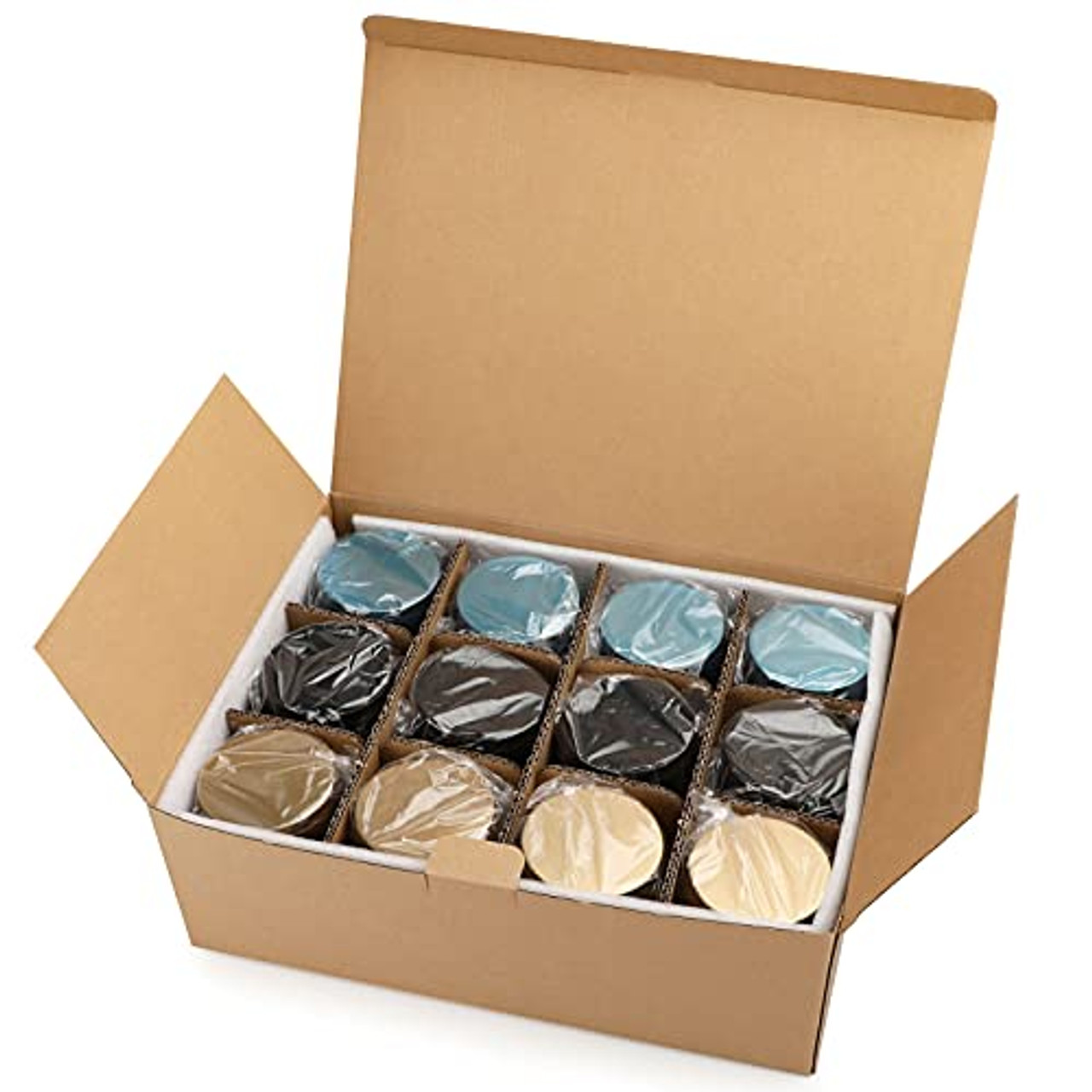 Candle Tins 24 Pcs, 8 oz Metal Candle Jars with Lids Portable