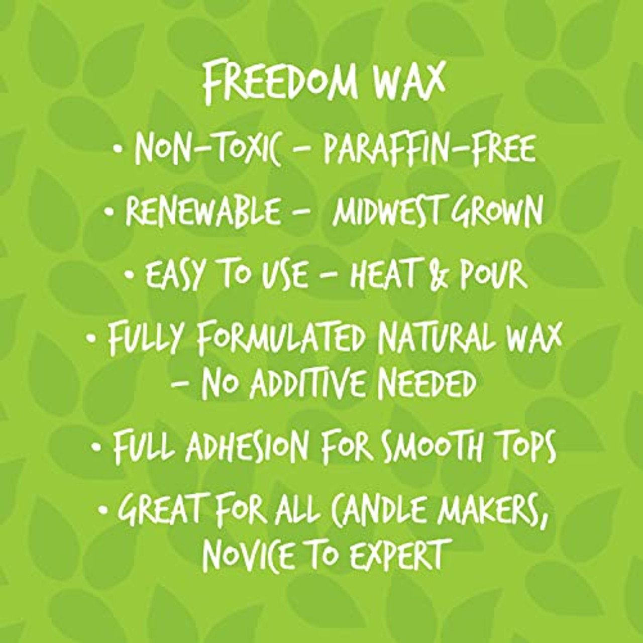 American Soy Organics- 5 lb of Freedom Soy Wax Beads for Candle Making –  Microwavable Soy Wax Beads – Premium Soy Candle Making Supplies