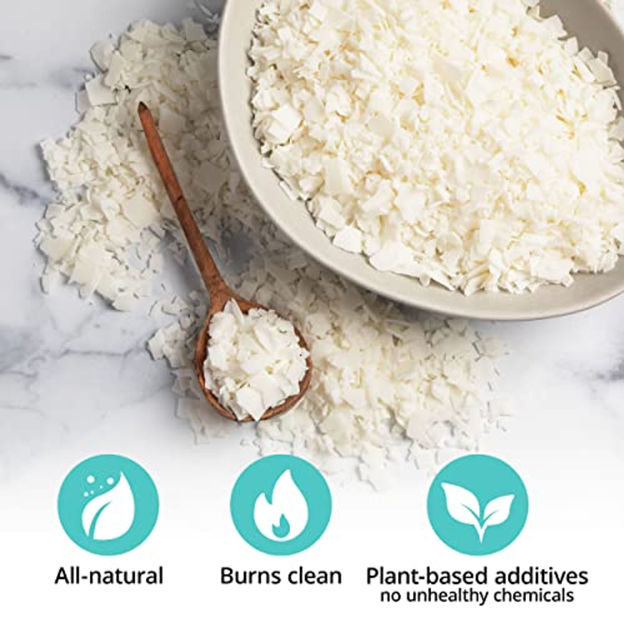 TooGet Pure White Soy Wax Flakes, 100% Natural Soy Wax