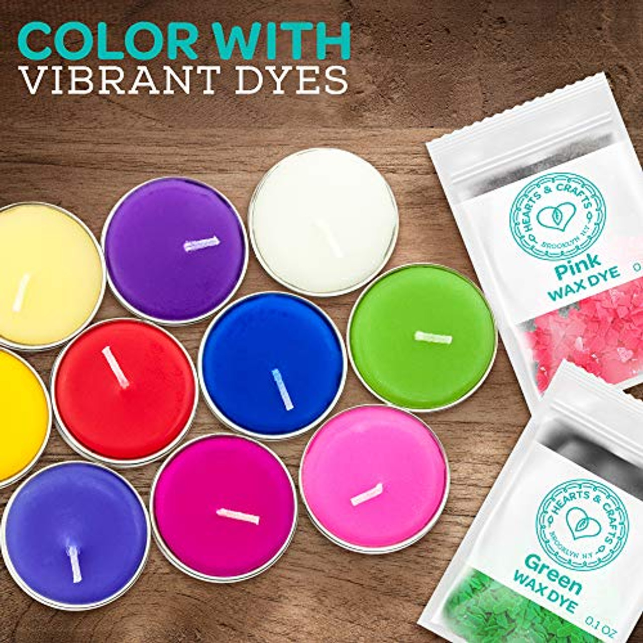 Candle Shop - Bright Yellow Dye for 45 lb of Wax - Candle dye Chips for  Making Candles - Candle Wax Dye