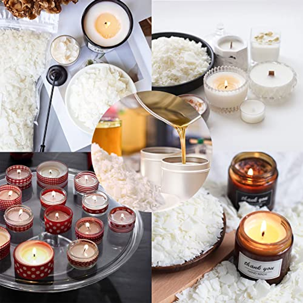 10 lbs Natural Soy Candle Wax & Candle Making Supplies - DIY Candle Art &  Craft Tools 