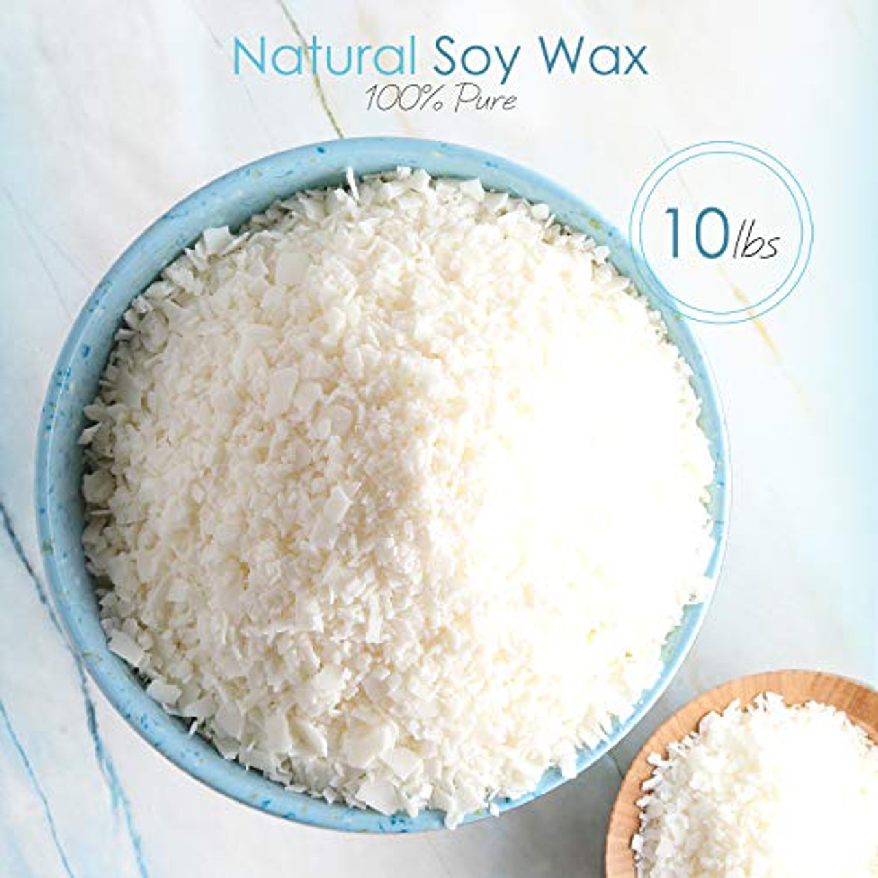 Soy Wax 10lb and Candle Making Supplies with 200,6-Inch Pre-Waxed