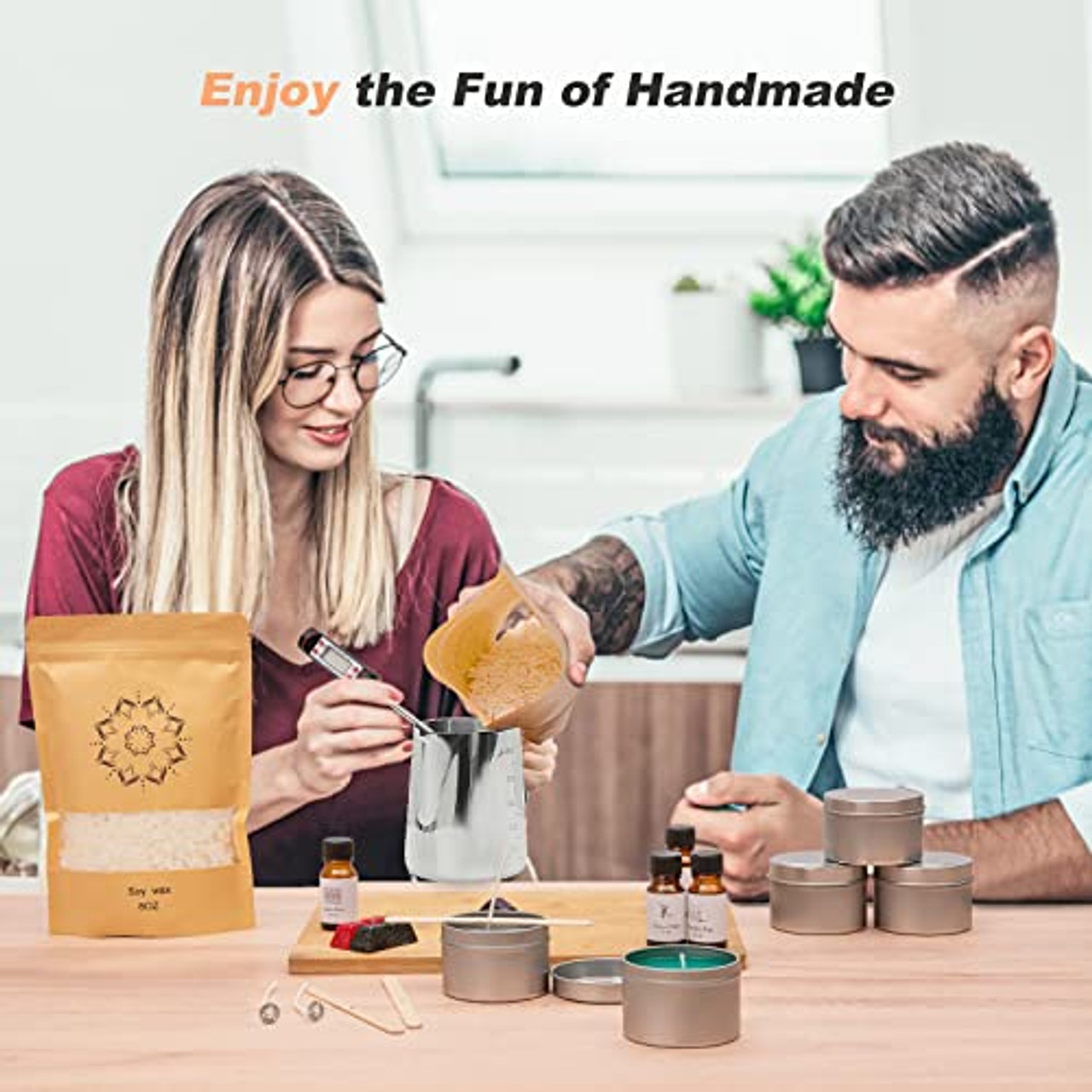 DIY Candle Making Kit for Adults,Beginners & Kids The DIY Arts & Crafts Kit  for