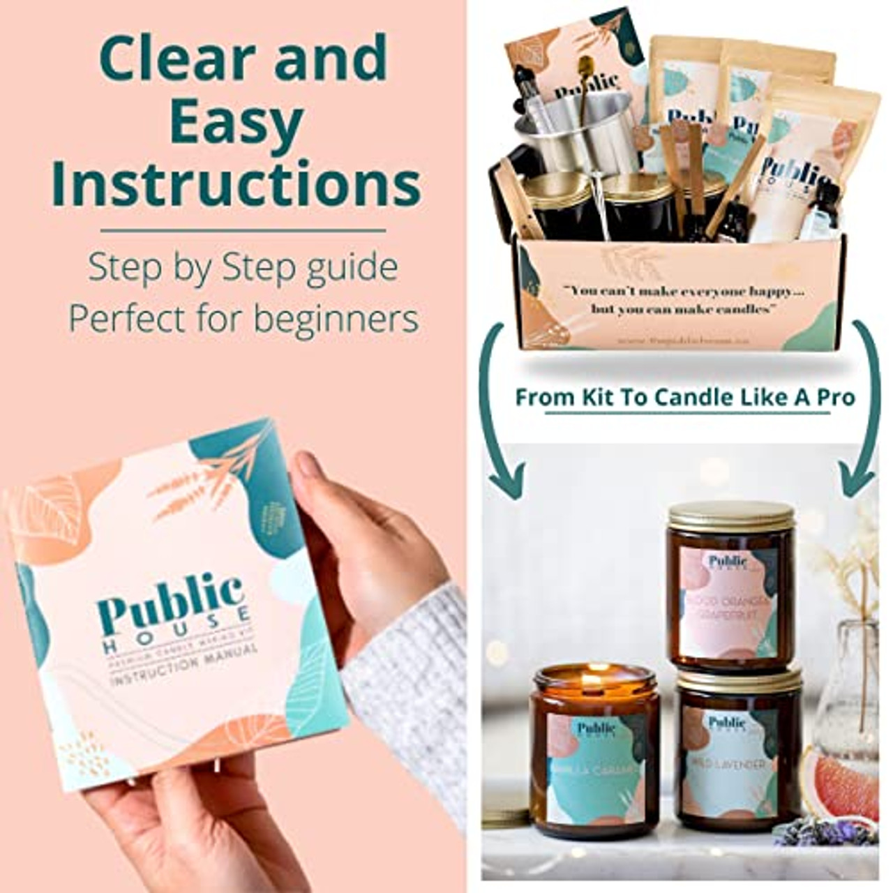 Candle Making Kit with Amber Jars – Pro Candle Supply
