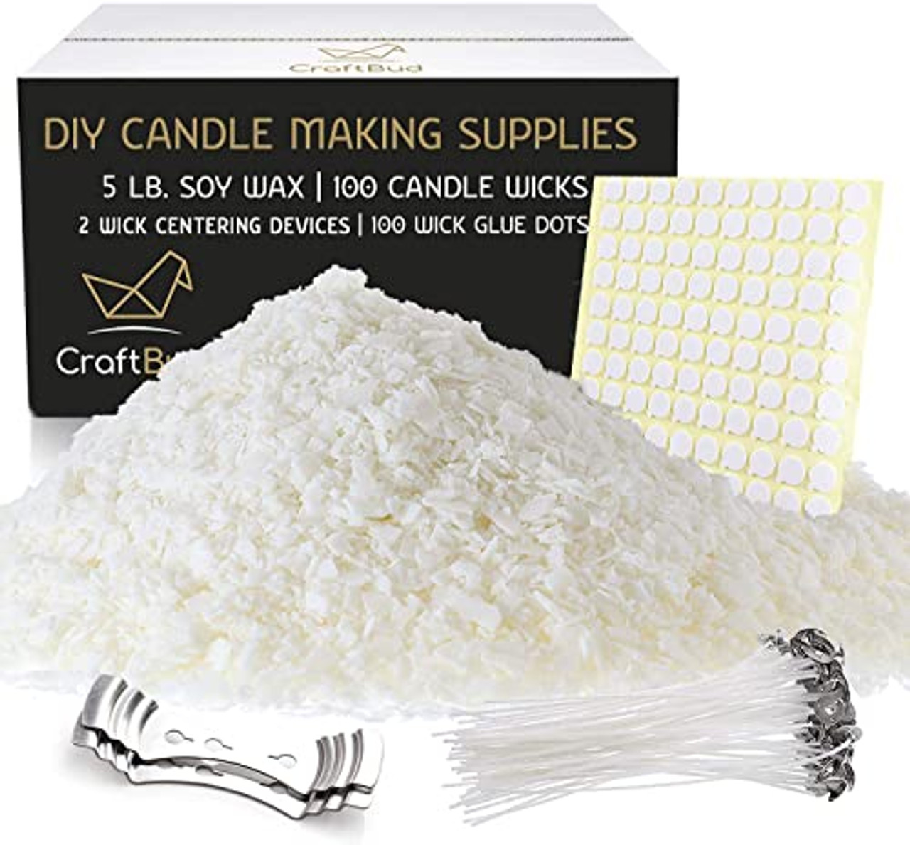 5lbs Soy Wax Candle Making Kit Supplies, Natural Candle Wax For