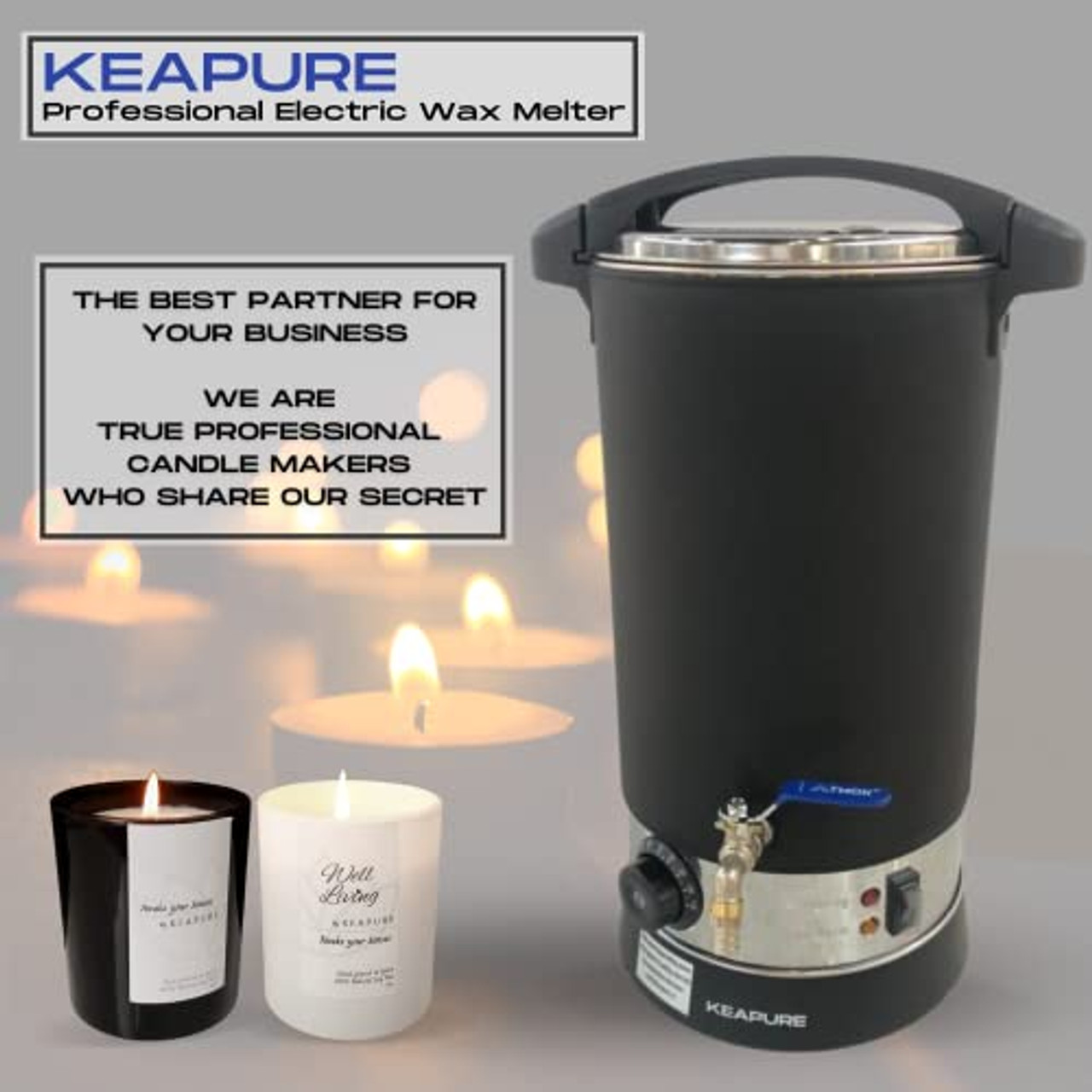 Wax Melter For Candle Making, This Wax Warmer Will Hold 7 Qts Of Melte –  Soy Lite Candle Supplies