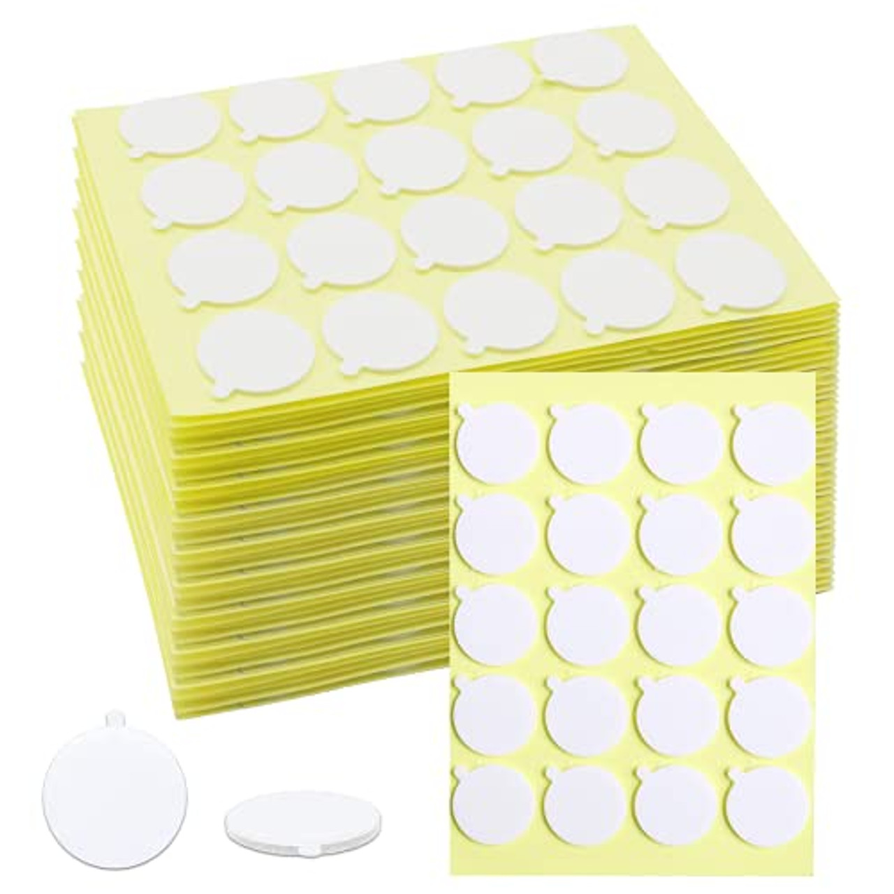 240PCS Candle Wick Stickers, Heat Resistance Double-Sided Stickers