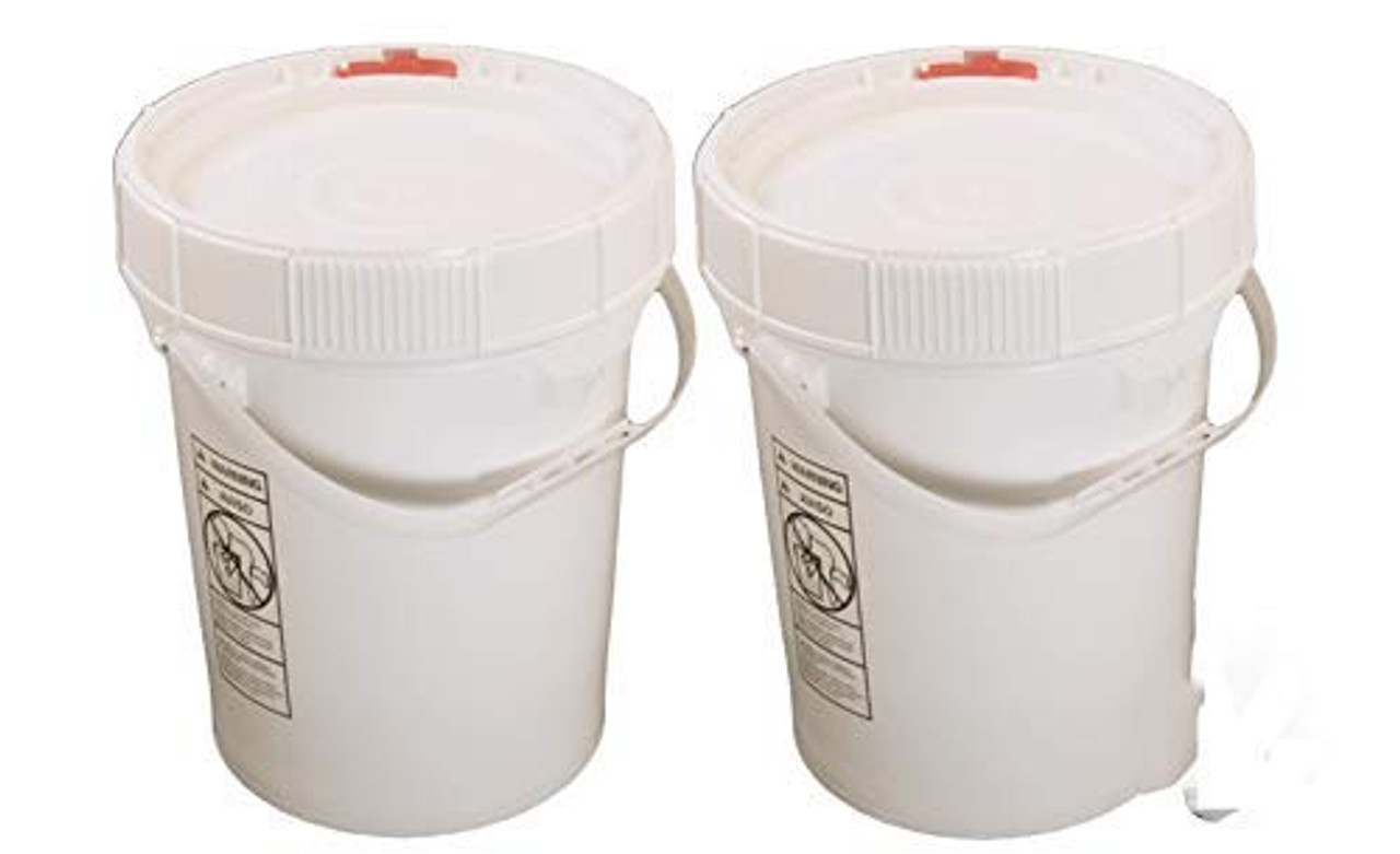 White 5 Gallon Bucket - 5 Gallon Food Grade Bucket